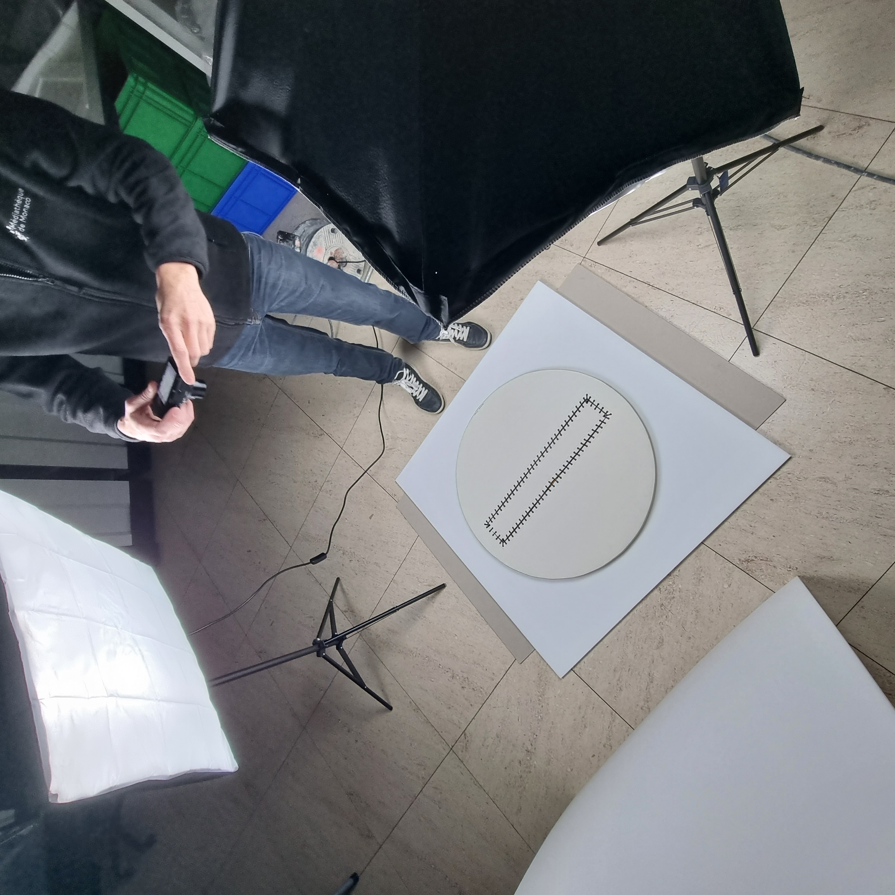 Aménagement pour la numérisation des documents 